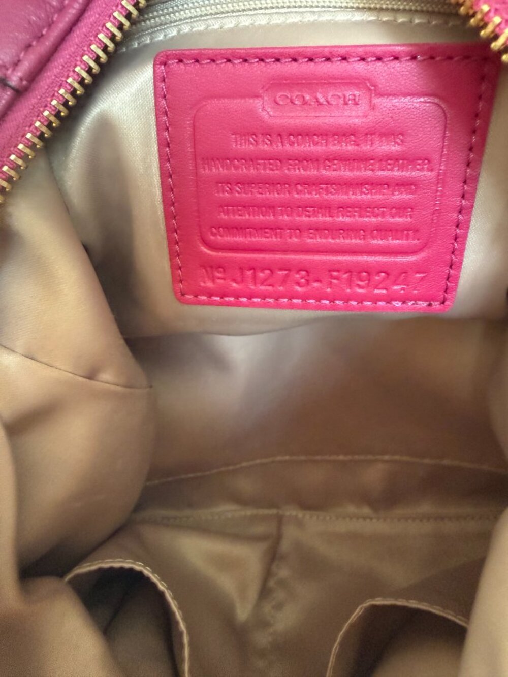 RARE & VINTAGE (2000s) Coach Ashley Leather Satchel in Raspberry - Picture 8 of 14
